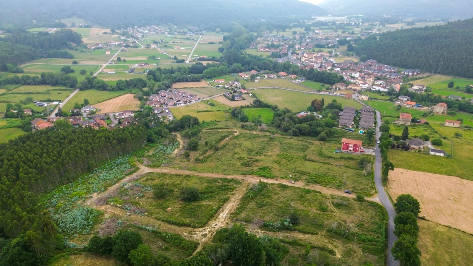 Vista aérea actual de los terrenos de La Gándara